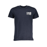 Cavalli Class Blue Cotton T-Shirt -   -  Cavalli Class.
